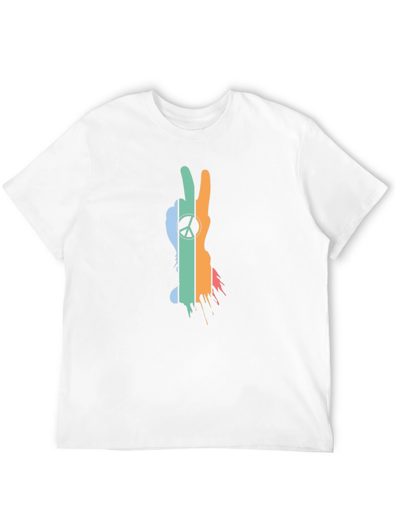 Peace Sign T-Shirt - Retro Style Black Tee