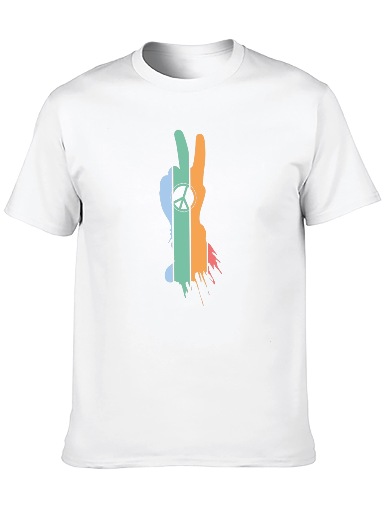 Peace Sign T-Shirt - Retro Style Black Tee