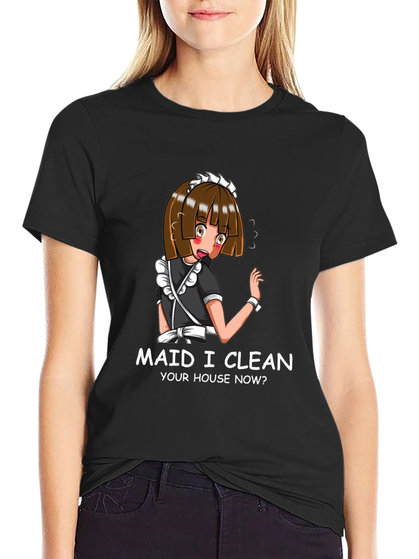 Anime Maid Graphic T-Shirt
