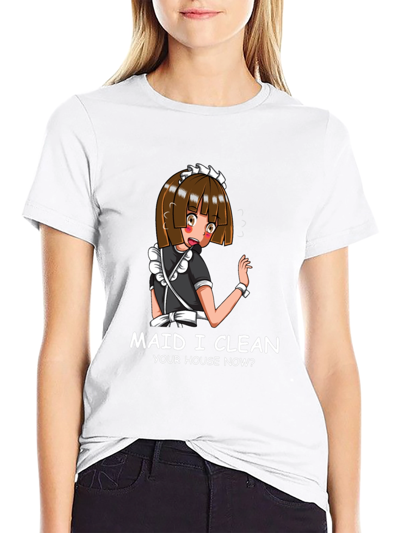 Anime Maid Graphic T-Shirt