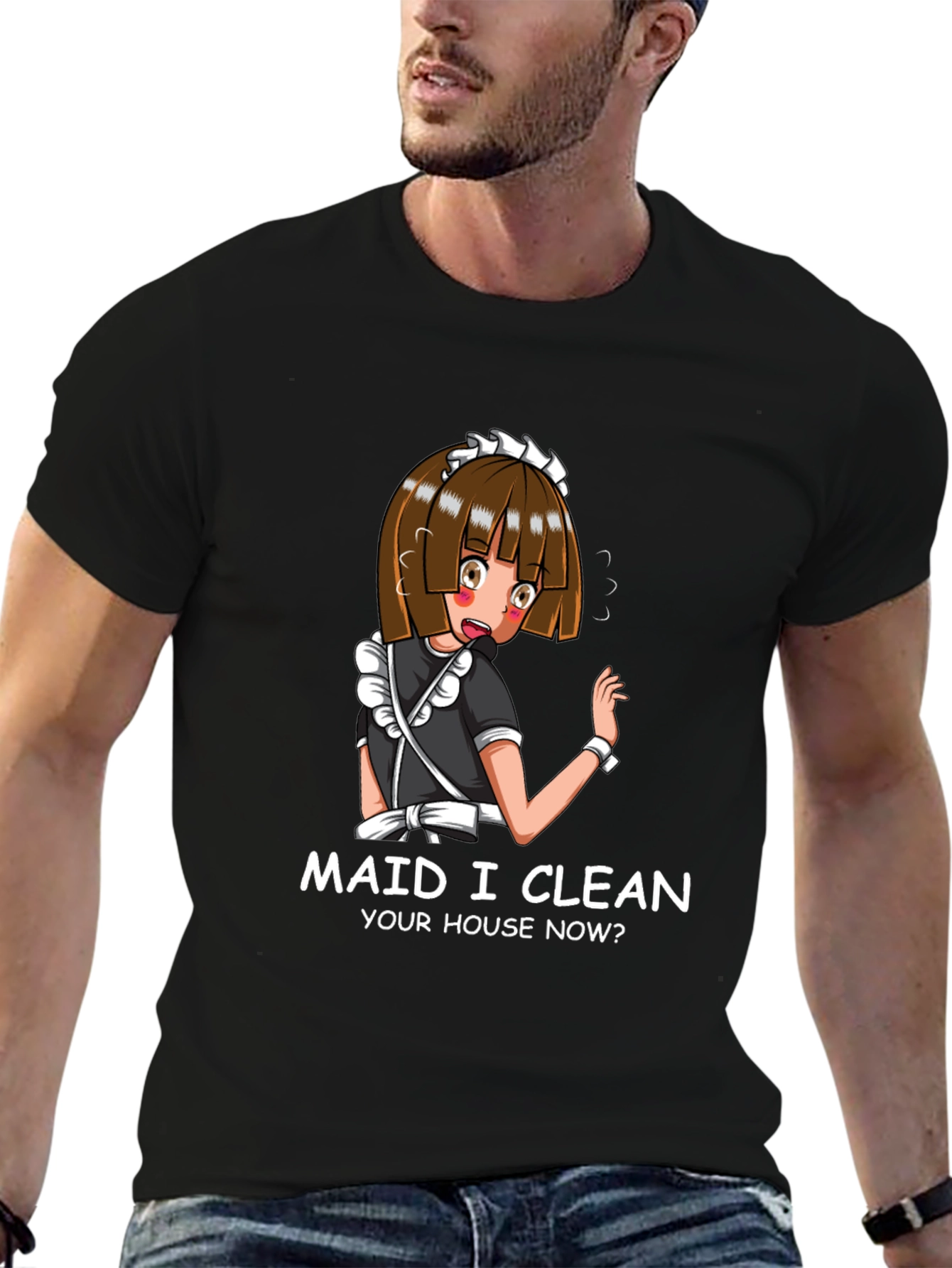 Anime Maid Graphic T-Shirt