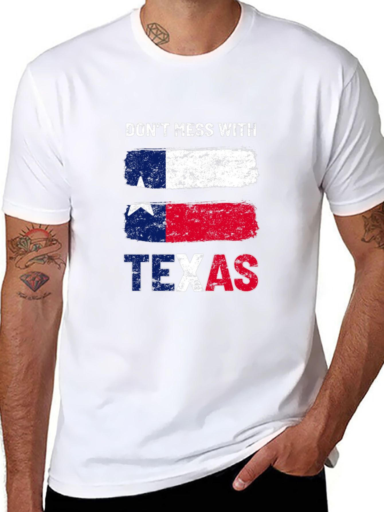 Dont Mess with Texas T-Shirt Black Cotton