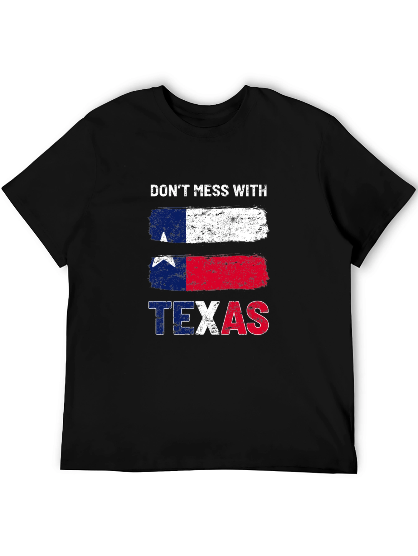 Dont Mess with Texas T-Shirt Black Cotton