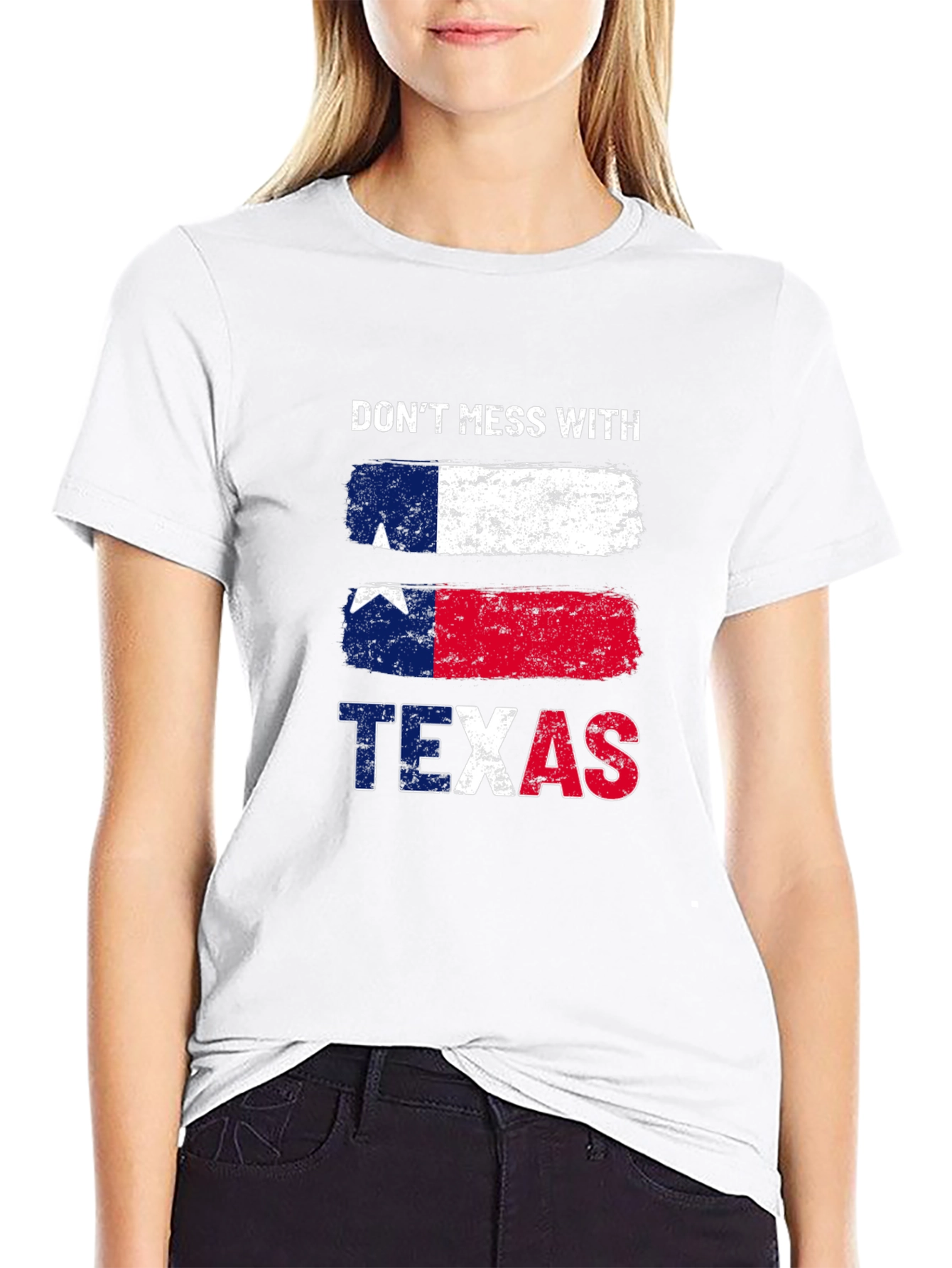 Dont Mess with Texas T-Shirt Black Cotton