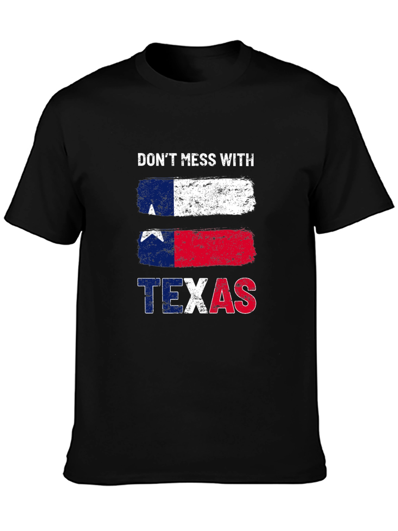 Dont Mess with Texas T-Shirt Black Cotton