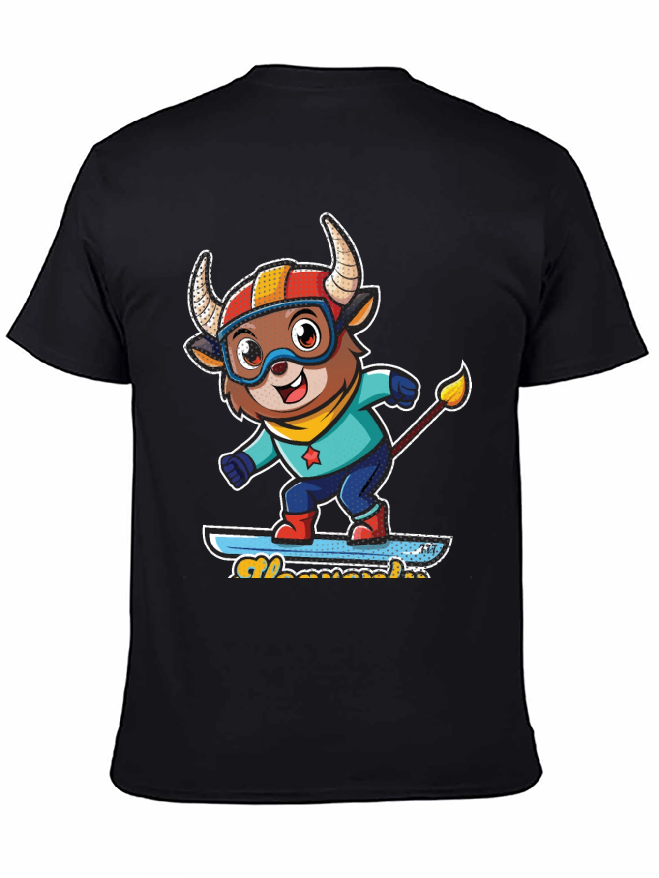 Funny Bull Skateboard T-Shirt