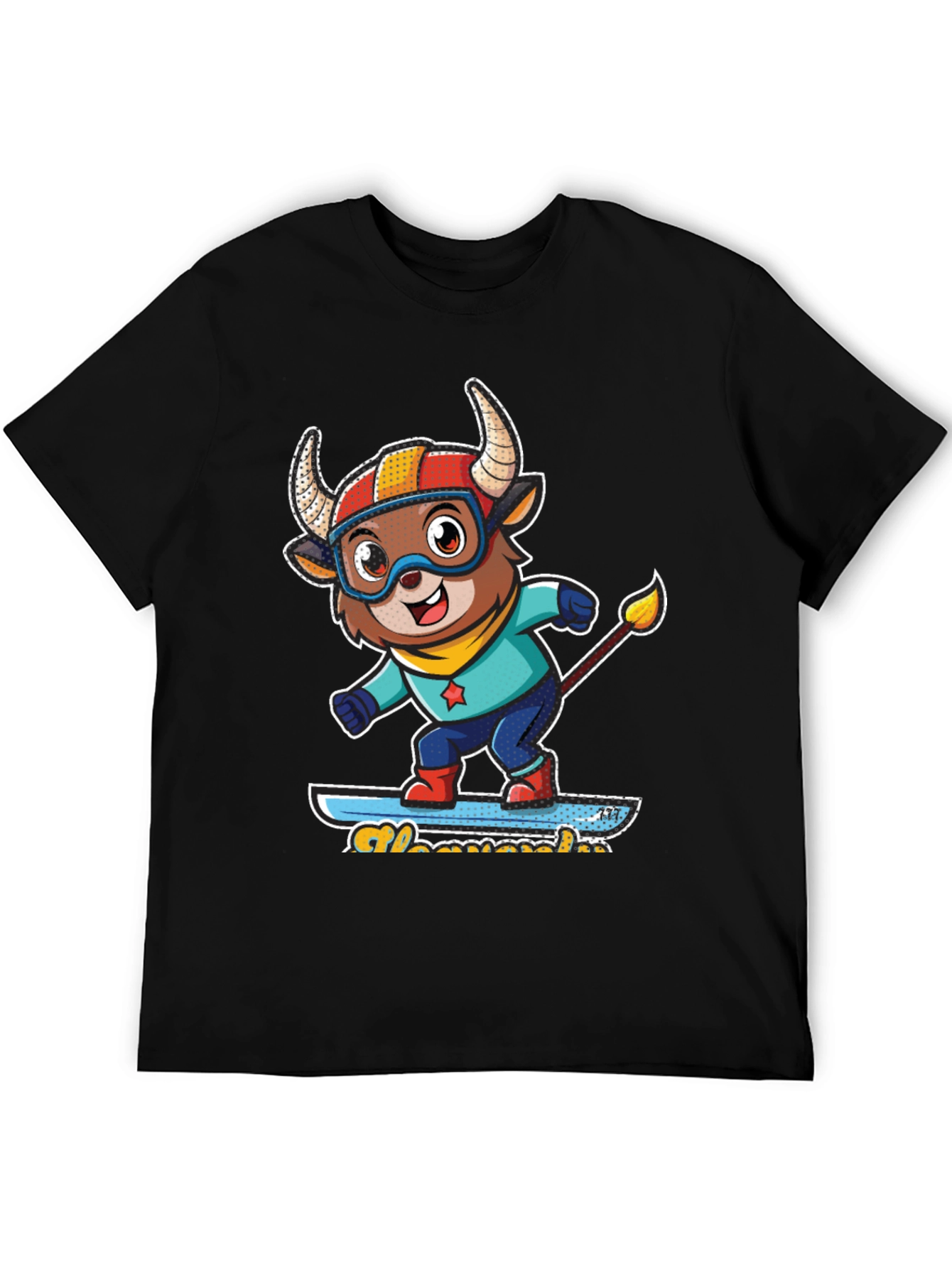 Funny Bull Skateboard T-Shirt