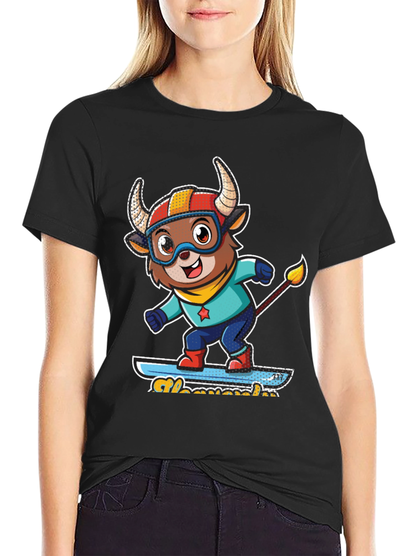Funny Bull Skateboard T-Shirt