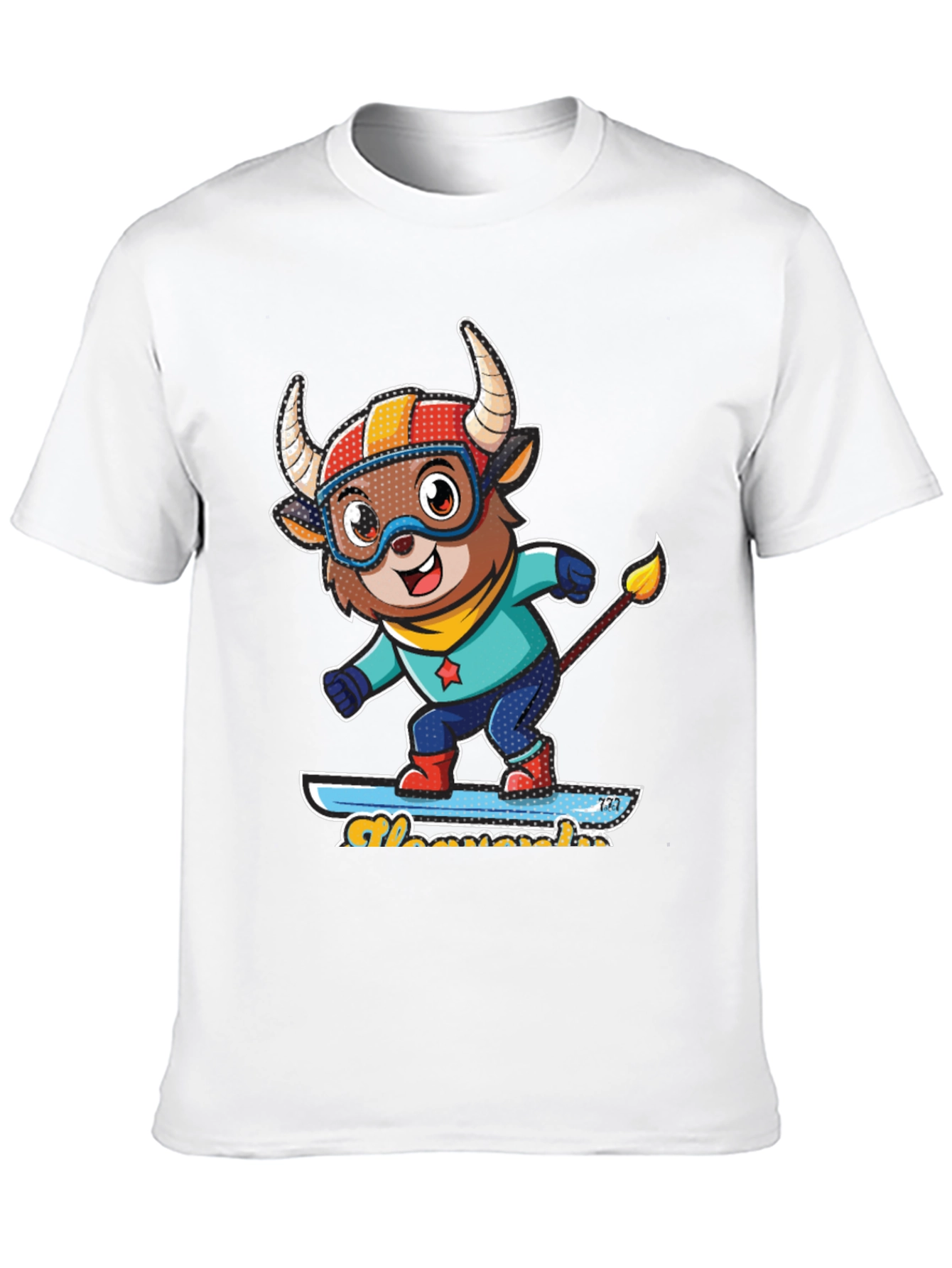 Funny Bull Skateboard T-Shirt