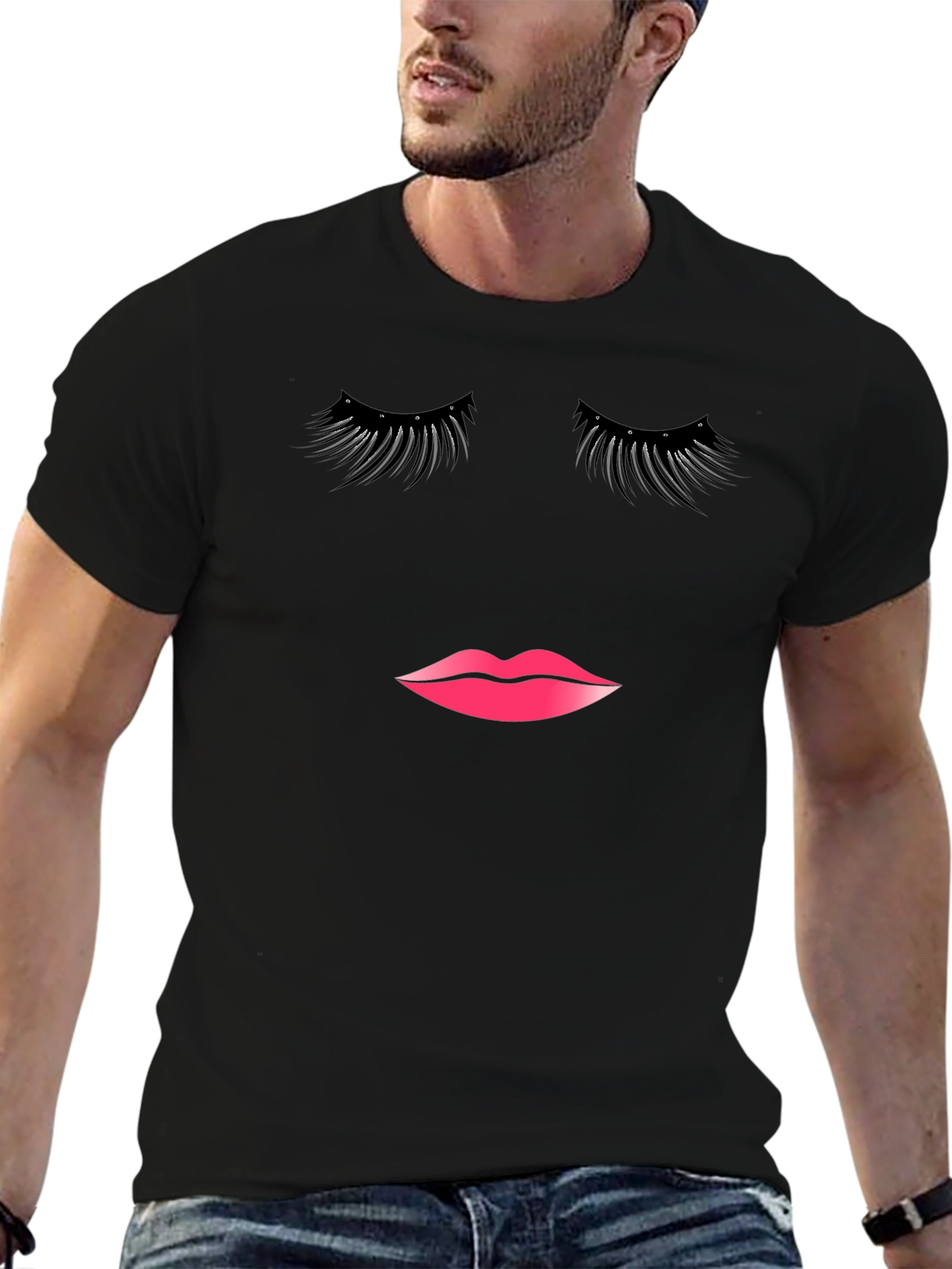 Eyelashes & Lips Graphic T-Shirt