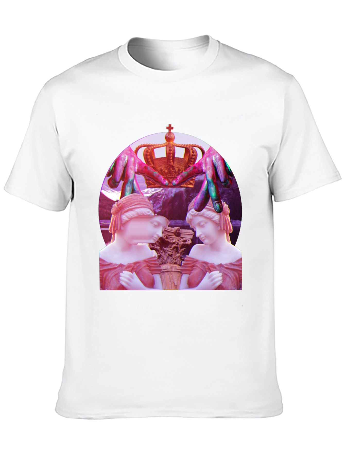 Artistic Statue Graphic Tee - Unique Design