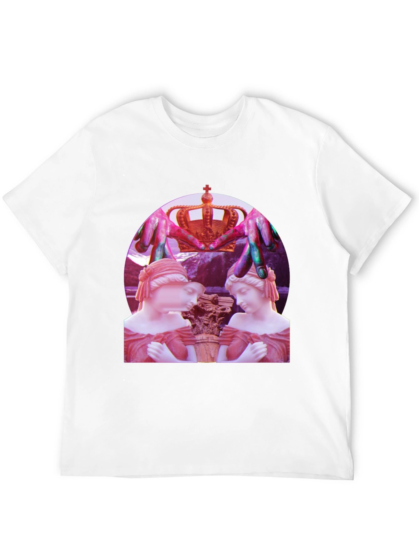 Artistic Statue Graphic Tee - Unique Design