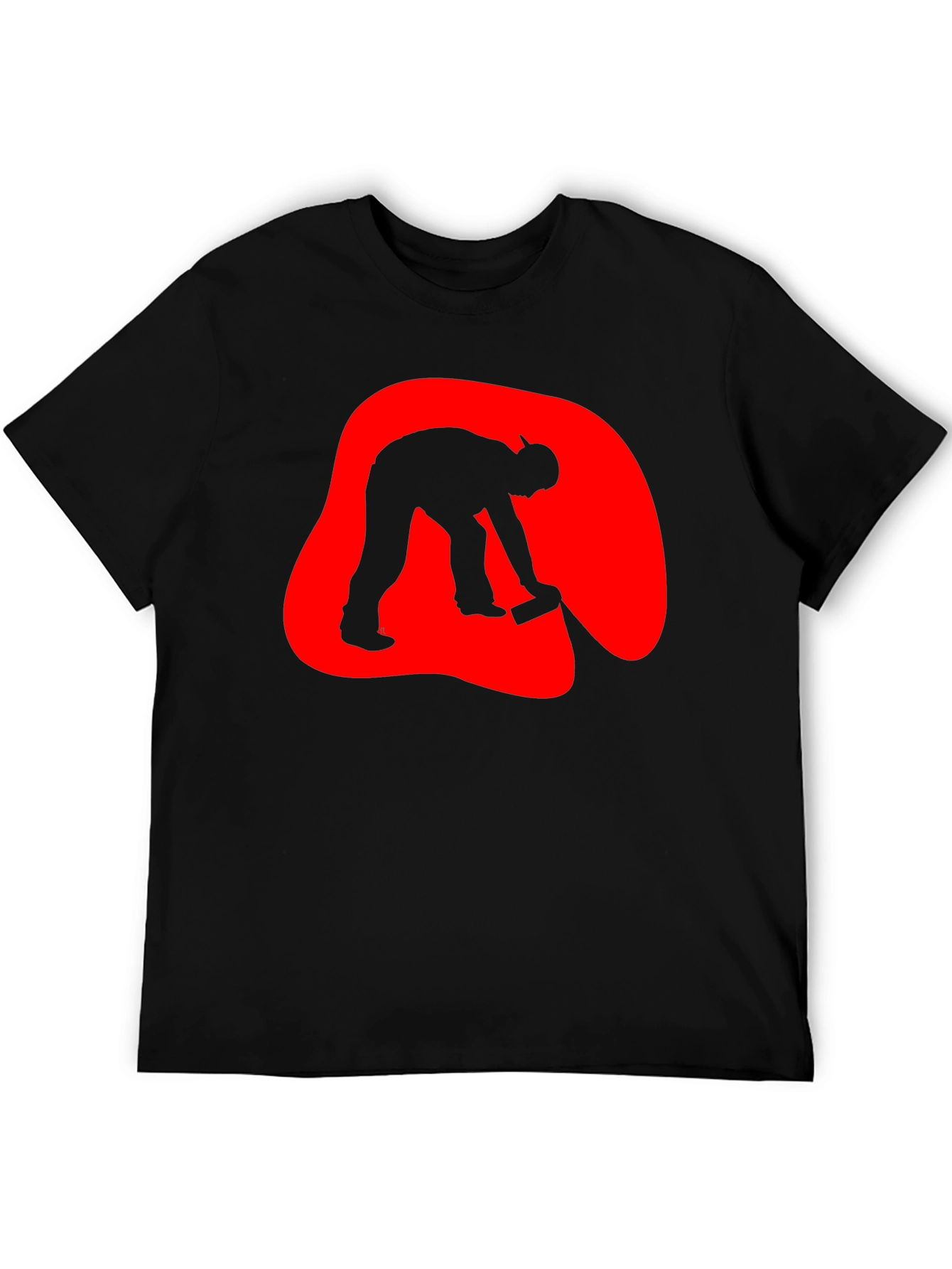 Curling Silhouette Graphic T-Shirt