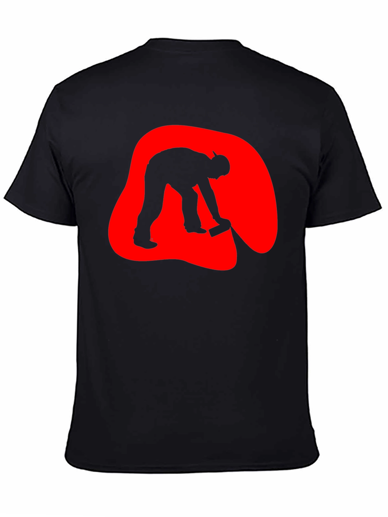 Curling Silhouette Graphic T-Shirt