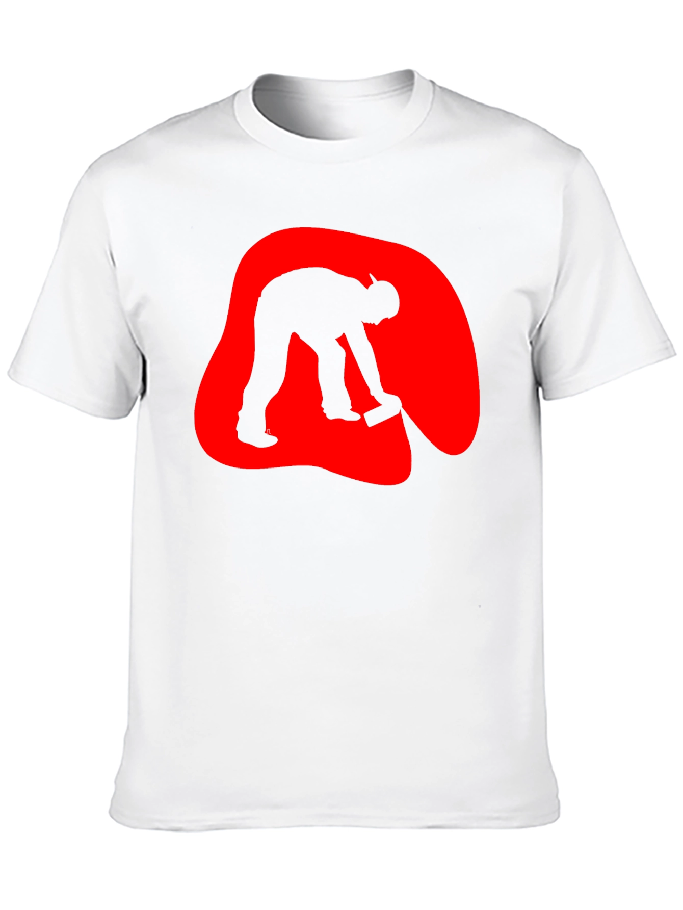 Curling Silhouette Graphic T-Shirt