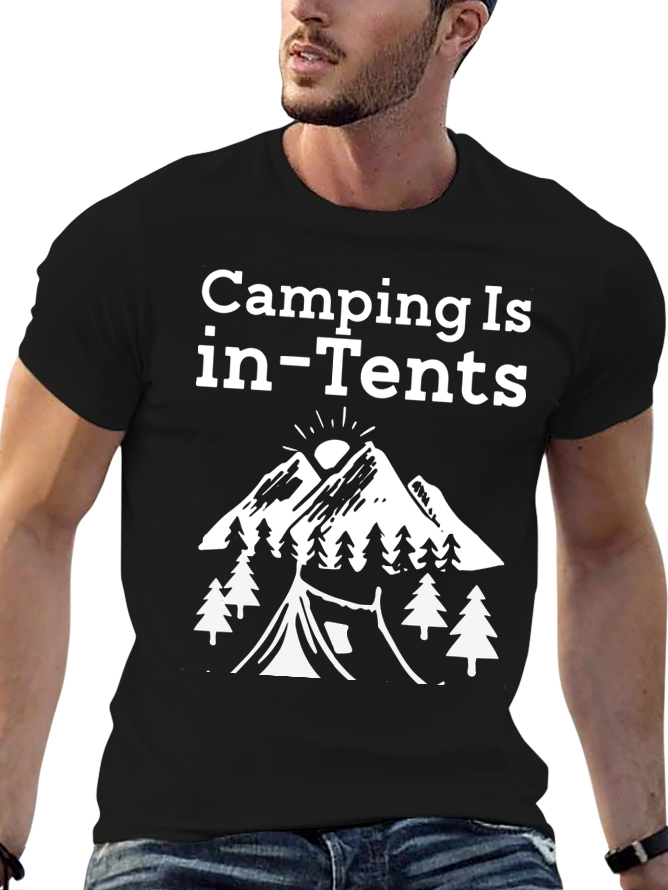 Camping Is in-Tents Graphic Tee