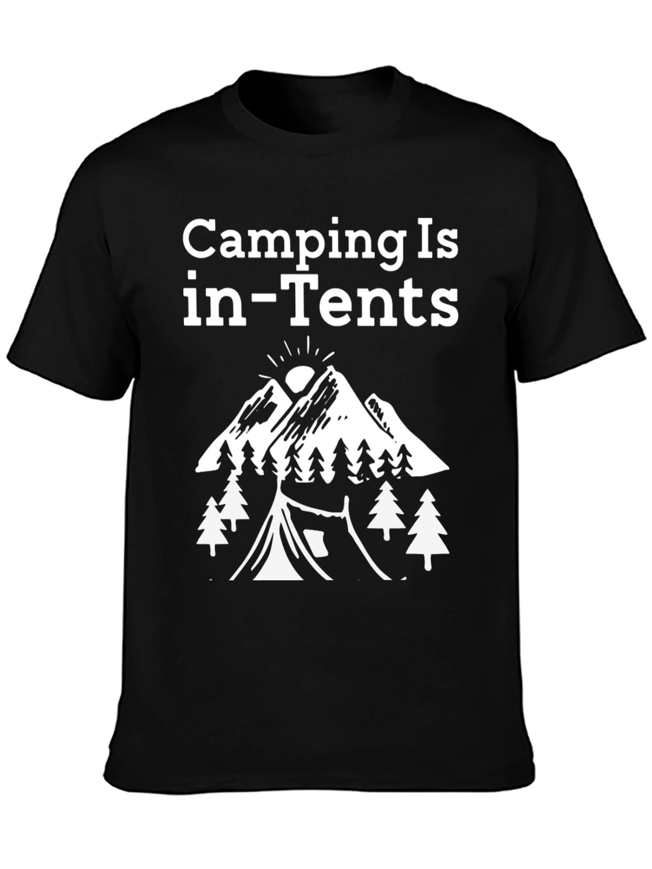 Camping Is in-Tents Graphic Tee