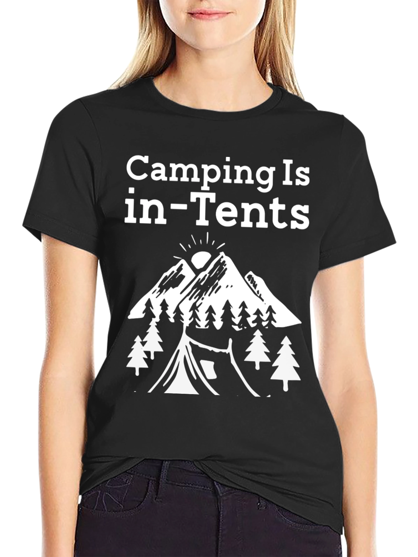 Camping Is in-Tents Graphic Tee