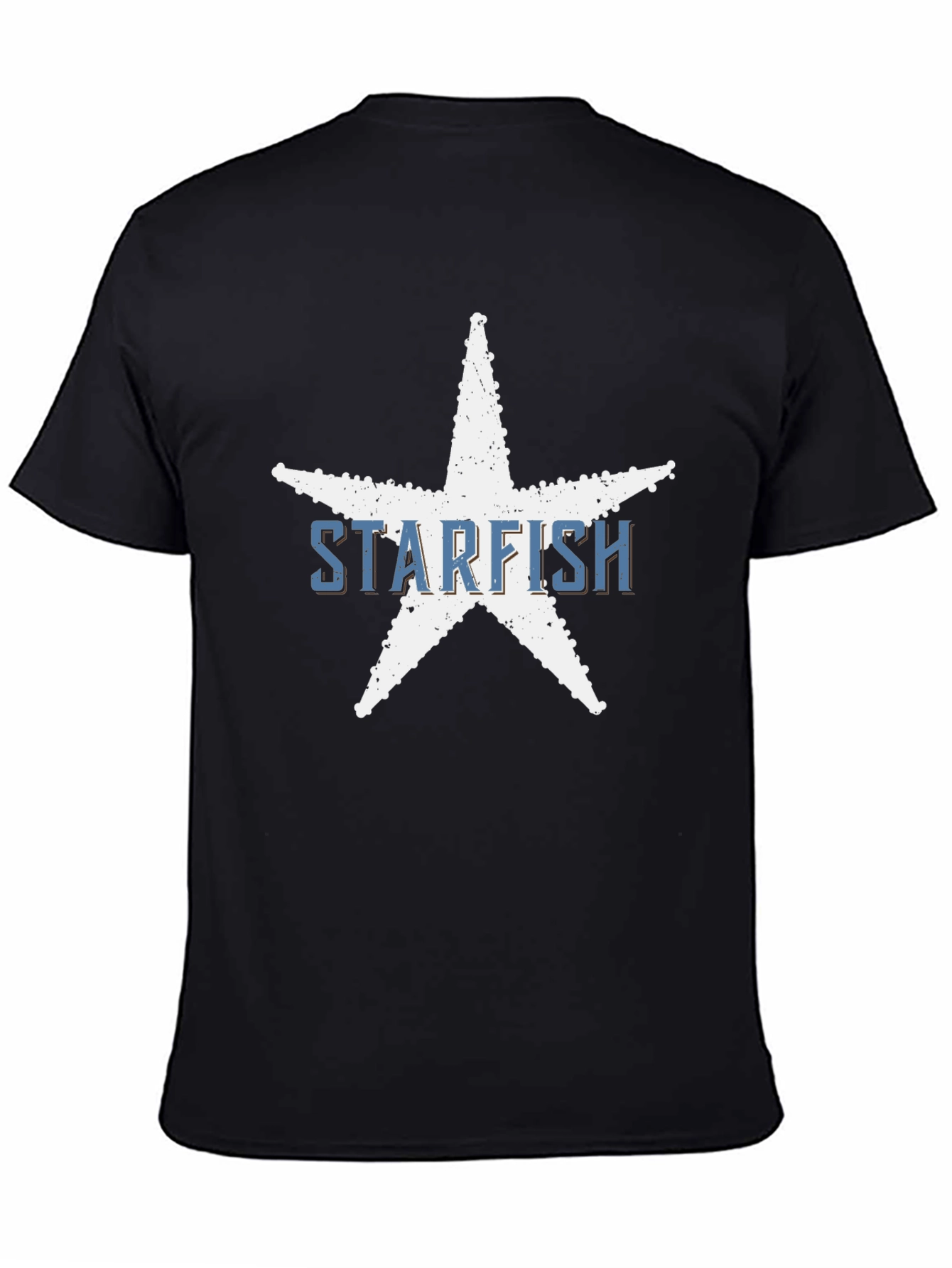 Starfish Graphic Tee - Coastal Style Black T-Shirt
