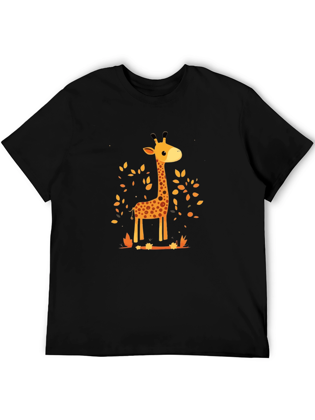 Giraffe Print Crewneck T-Shirt