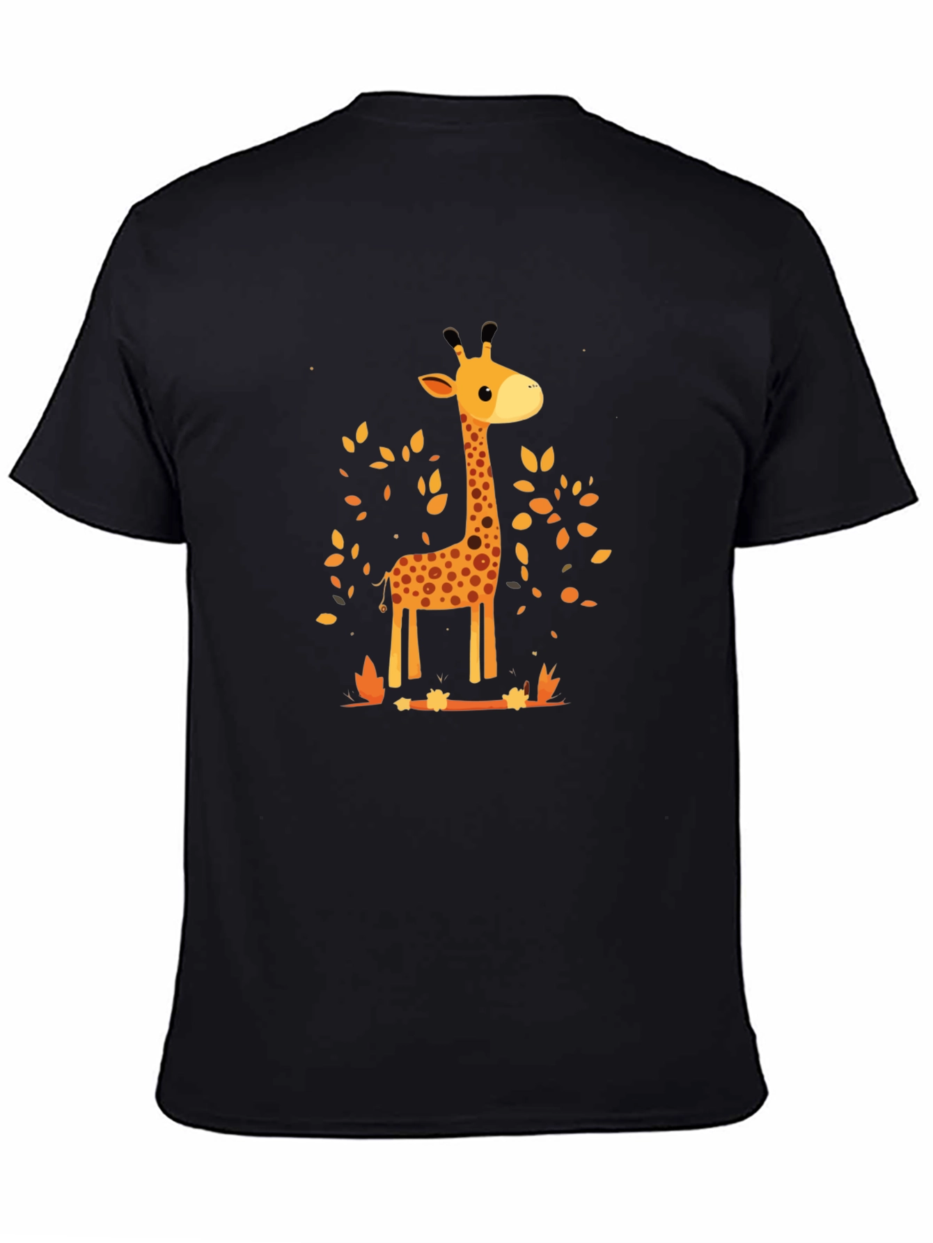 Giraffe Print Crewneck T-Shirt