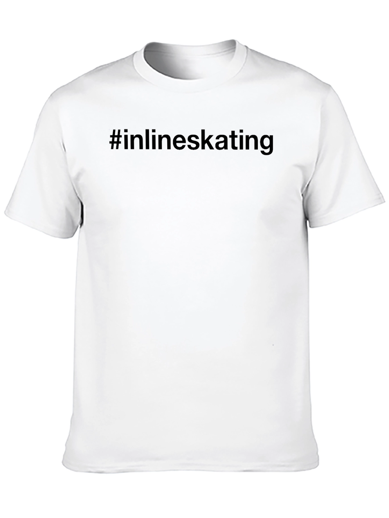 Inline Skating Graphic Tee - Black Cotton Blend