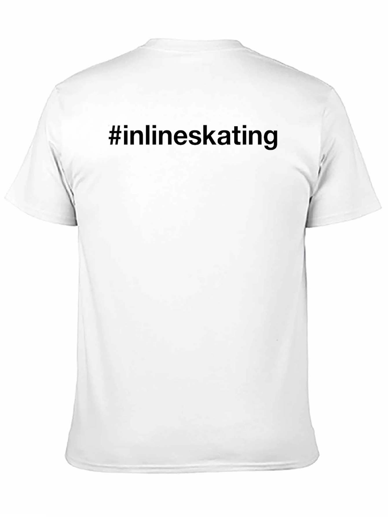 Inline Skating Graphic Tee - Black Cotton Blend
