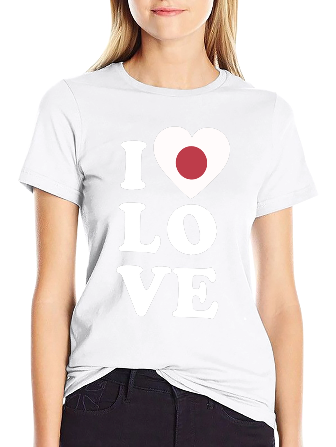 I Heart Japan T-Shirt - Black Cotton Tee