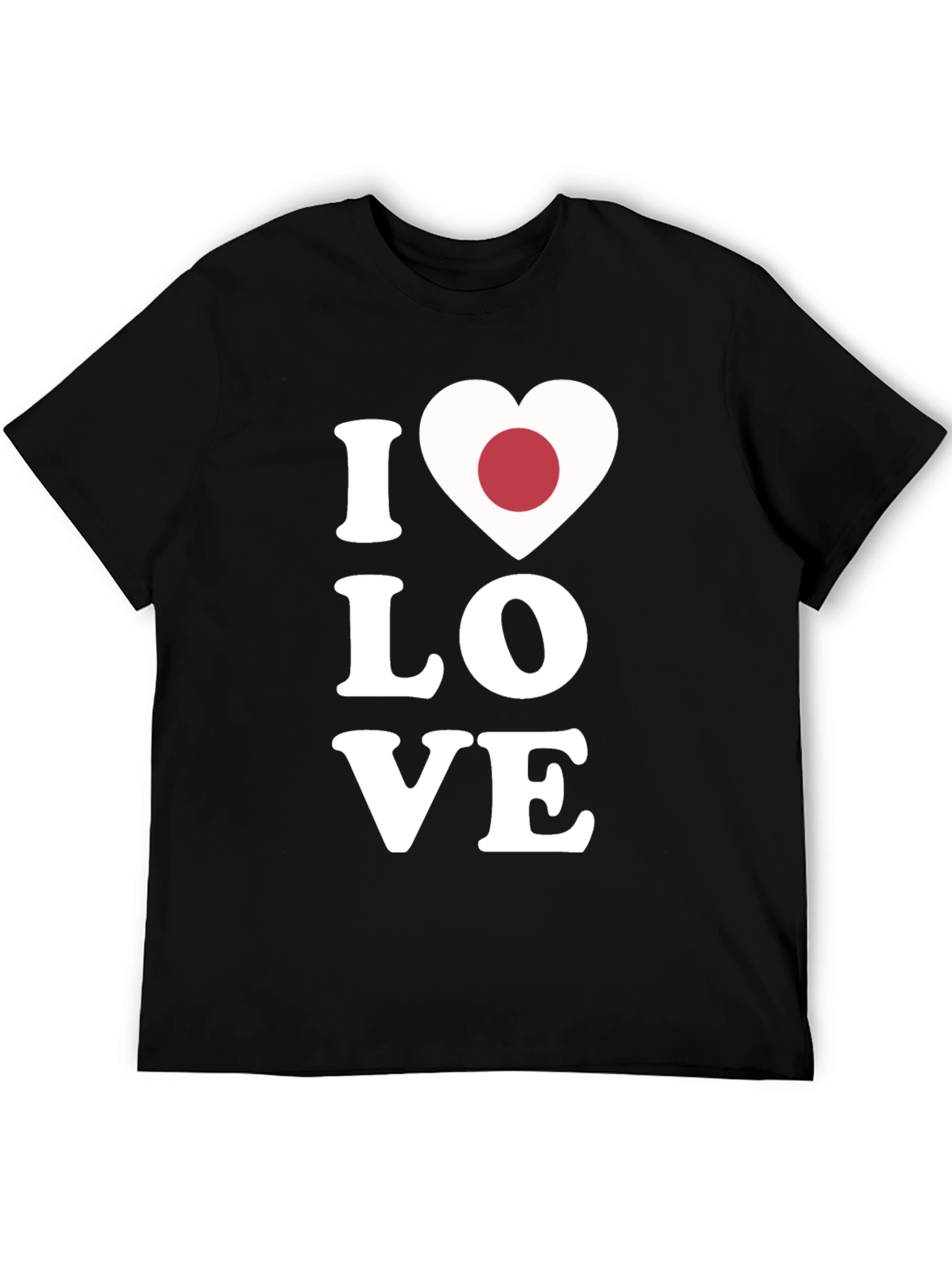 I Heart Japan T-Shirt - Black Cotton Tee