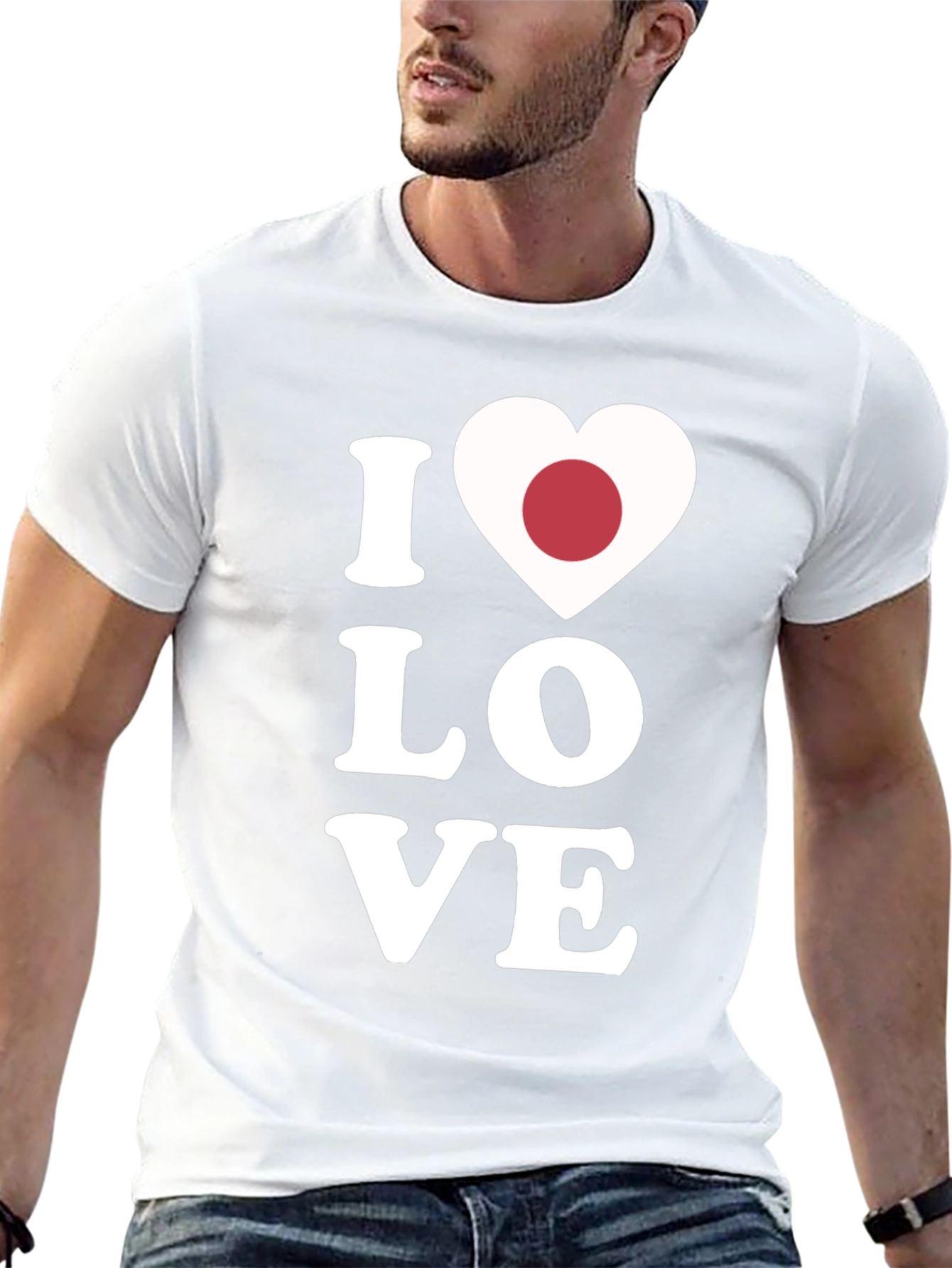 I Heart Japan T-Shirt - Black Cotton Tee