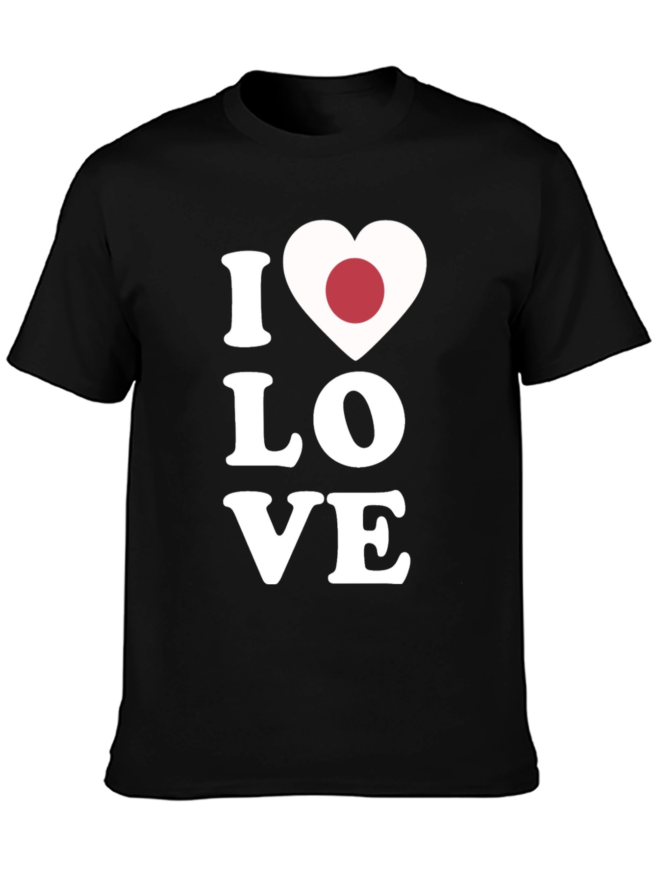 I Heart Japan T-Shirt - Black Cotton Tee