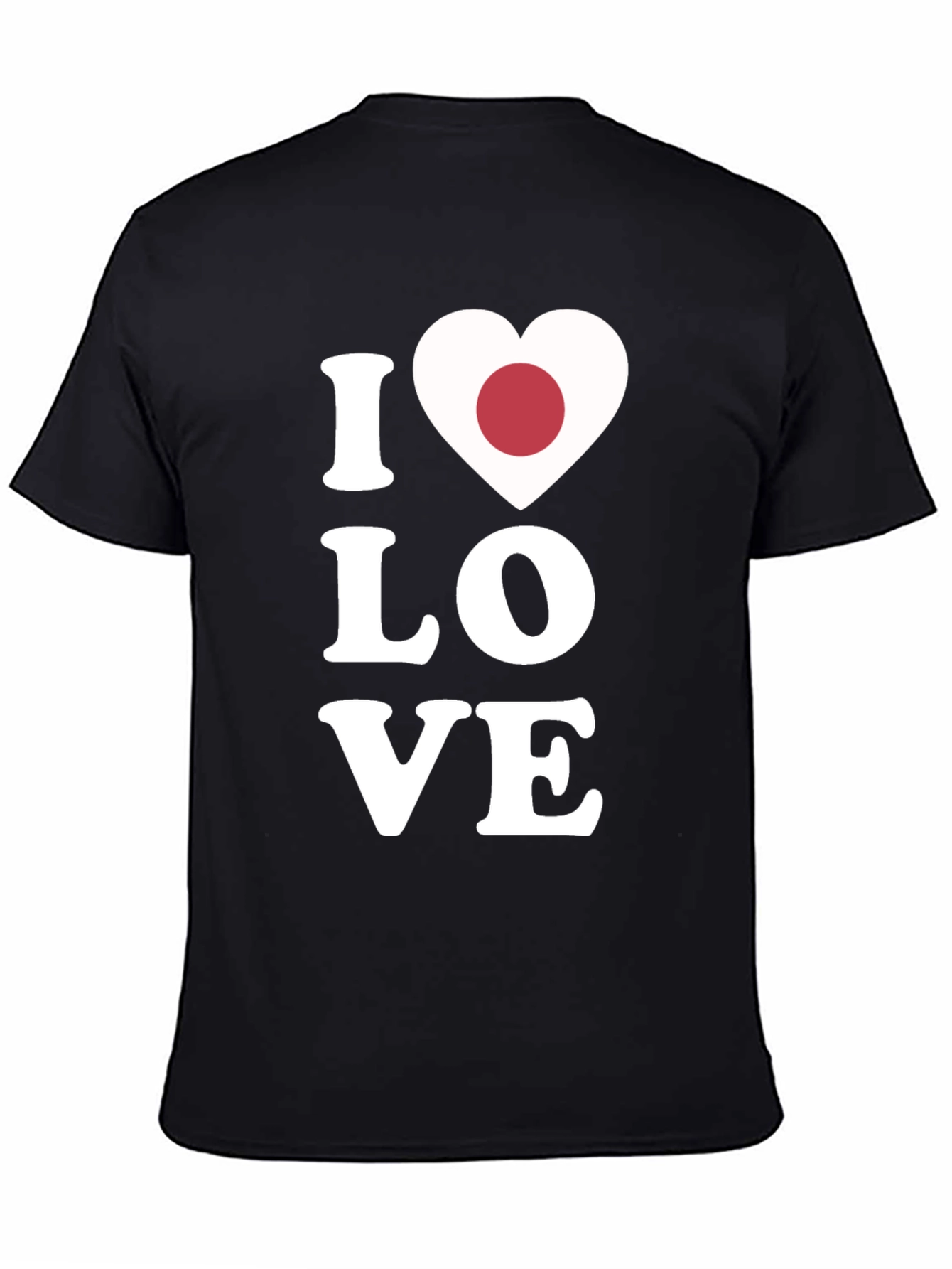 I Heart Japan T-Shirt - Black Cotton Tee