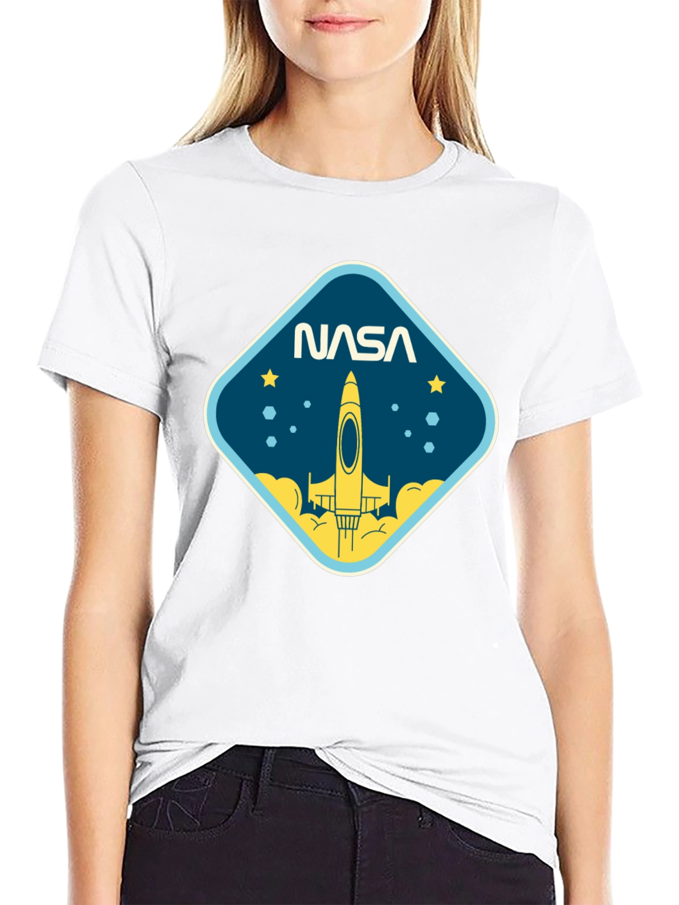 NASA Rocket Launch Graphic T-Shirt