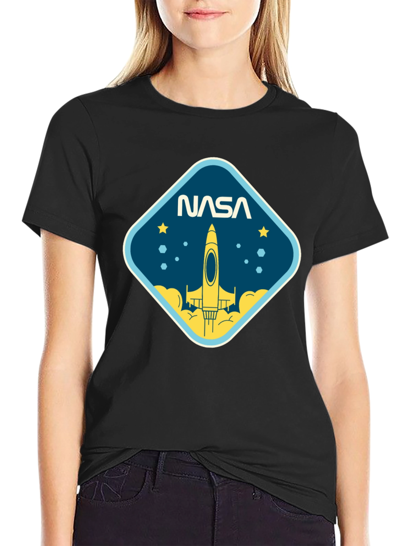 NASA Rocket Launch Graphic T-Shirt