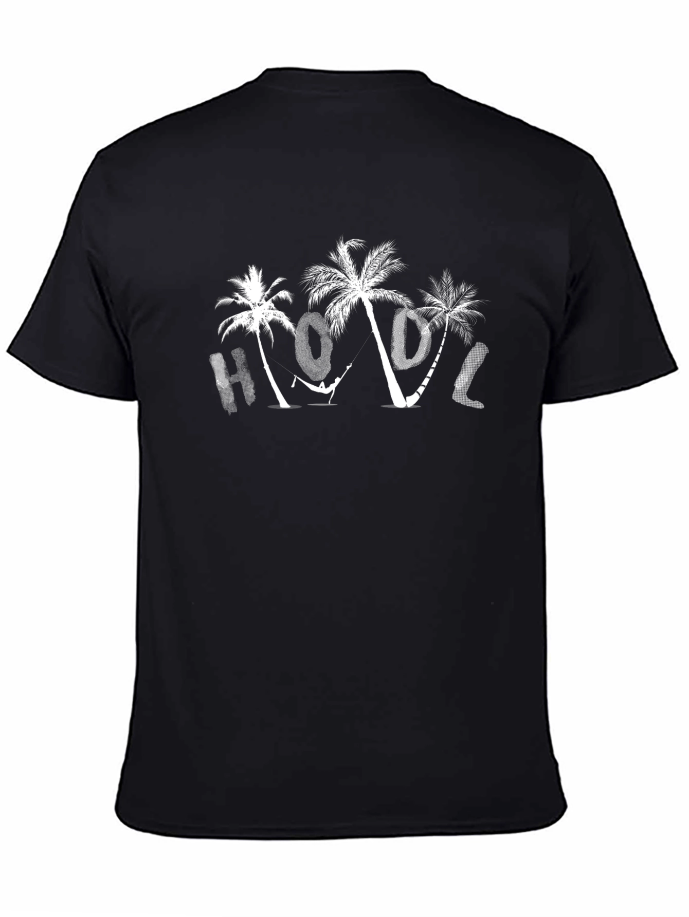 Tropical HODL Black T-Shirt