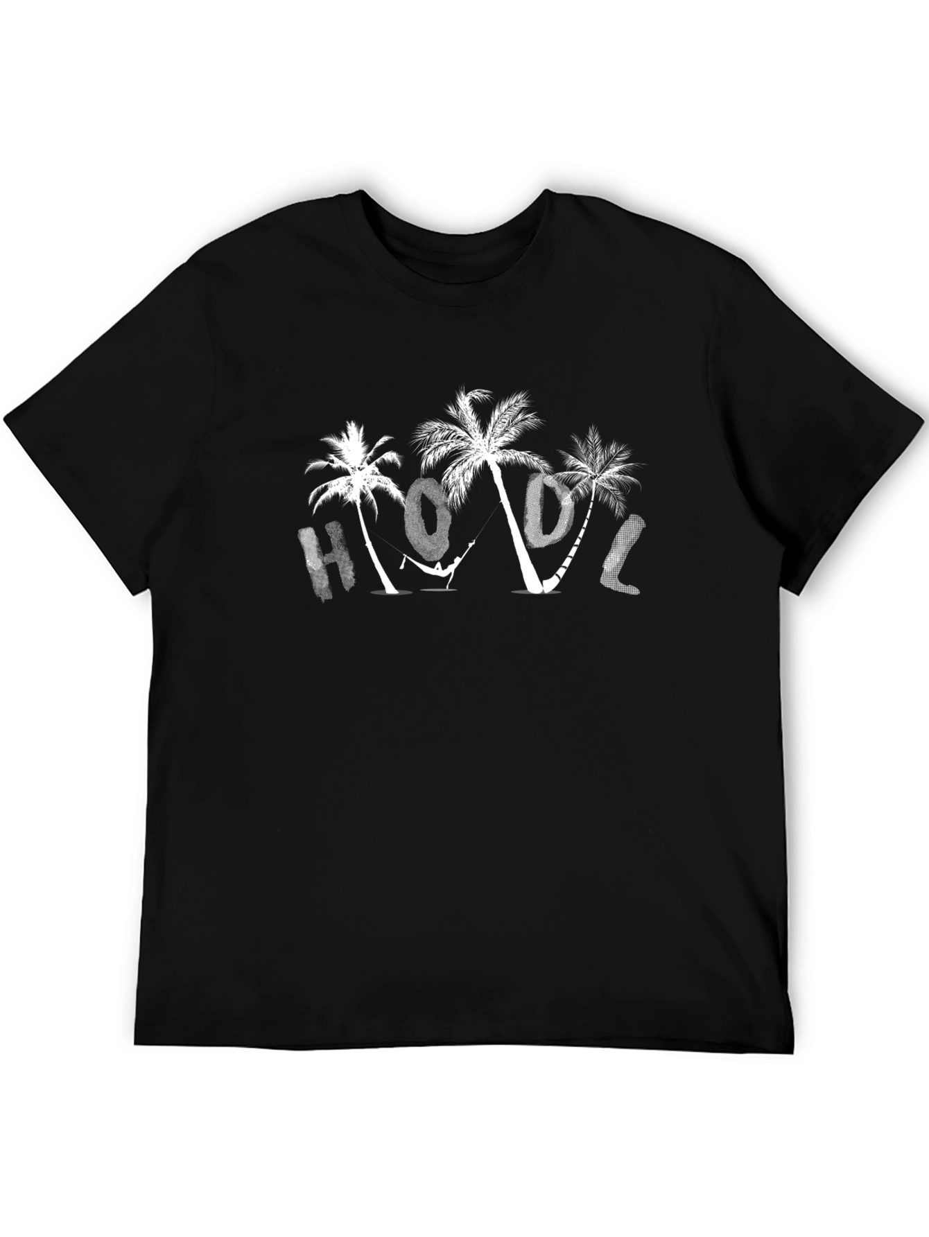 Tropical HODL Black T-Shirt