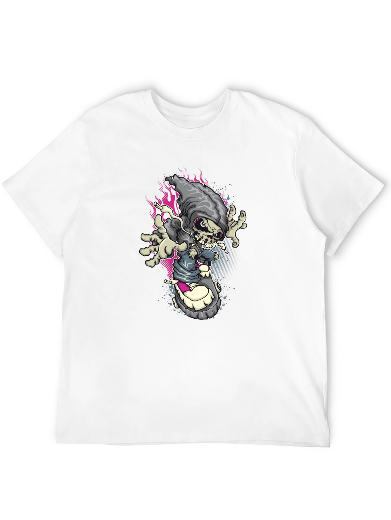 Skate Reaper Graphic Tee - Edgy Streetwear