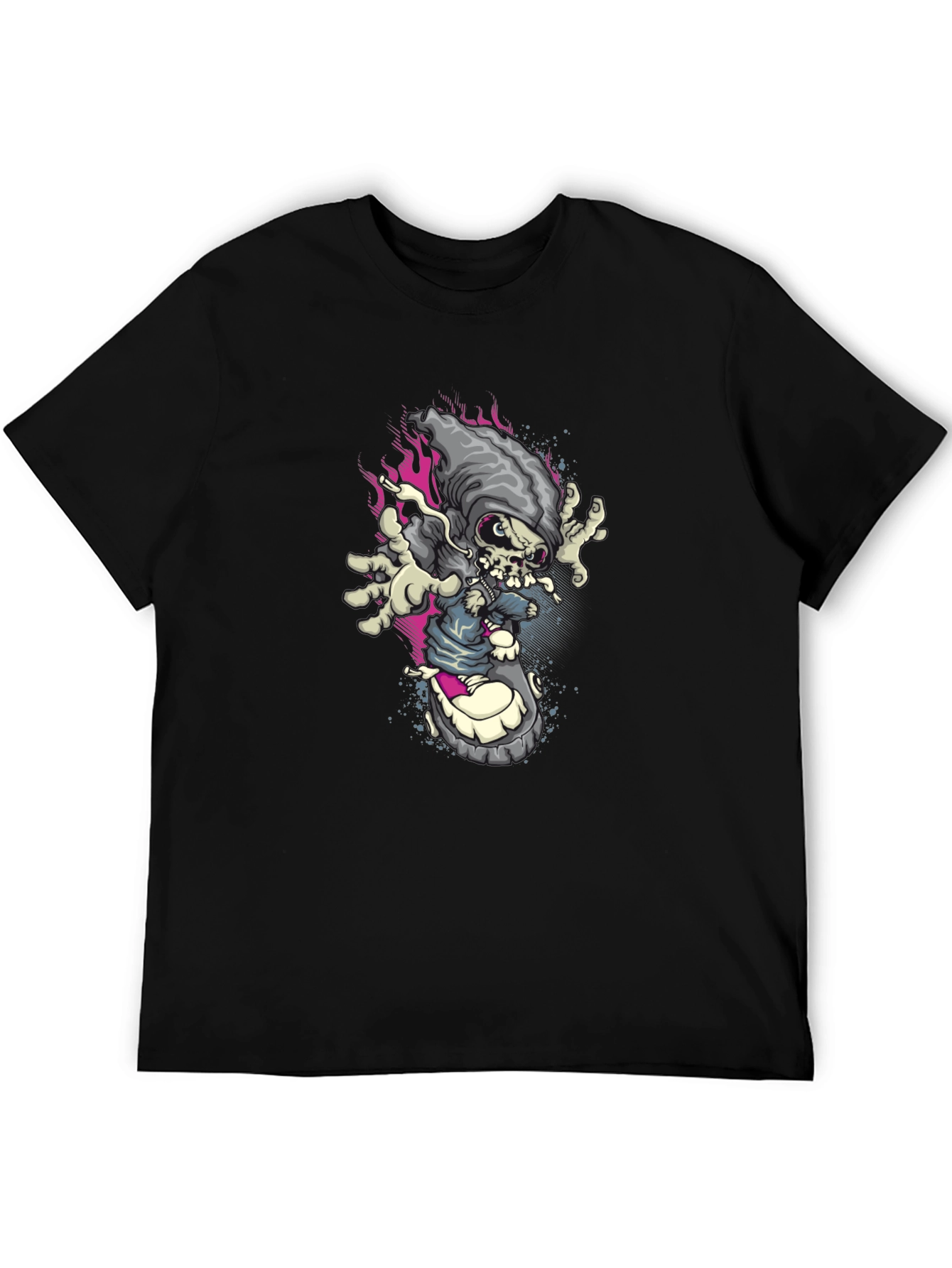Skate Reaper Graphic Tee - Edgy Streetwear