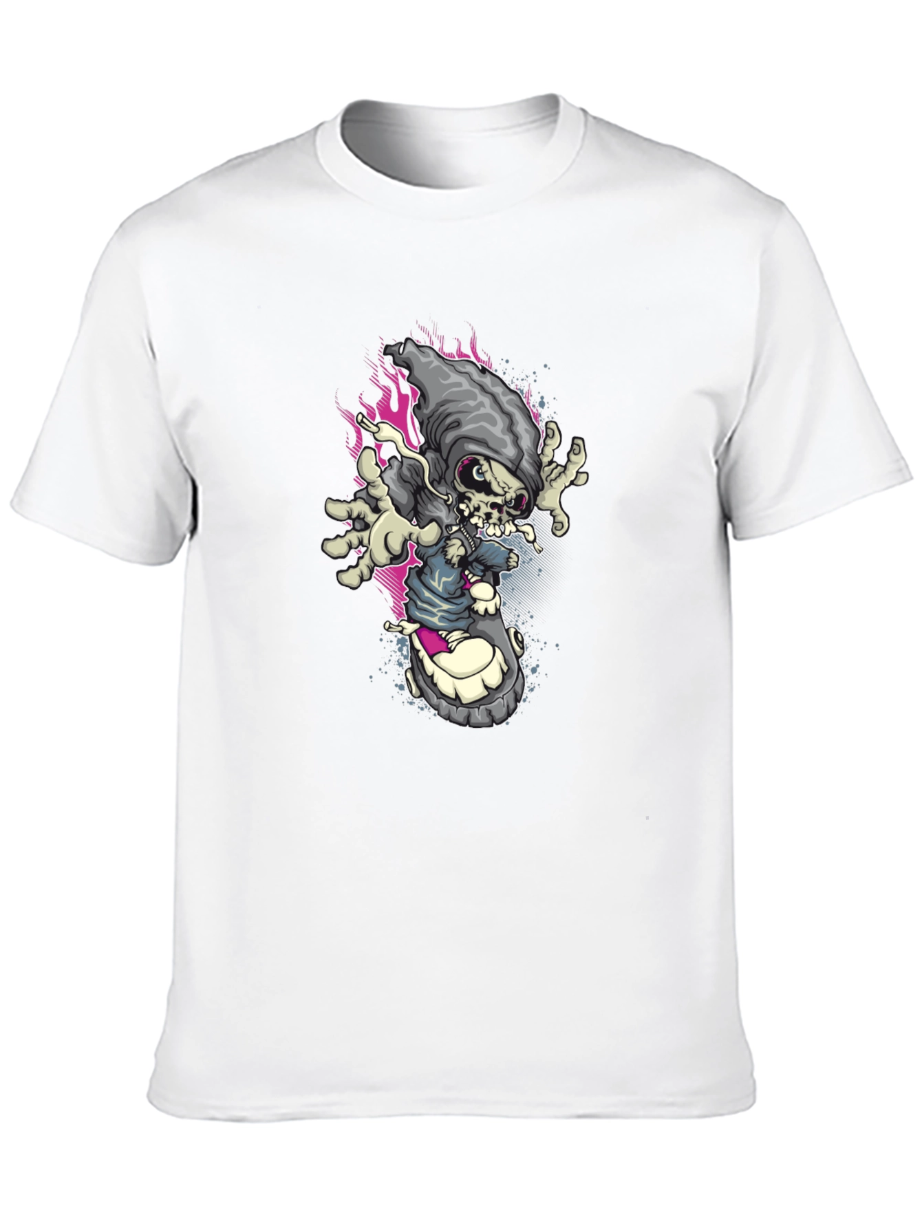 Skate Reaper Graphic Tee - Edgy Streetwear