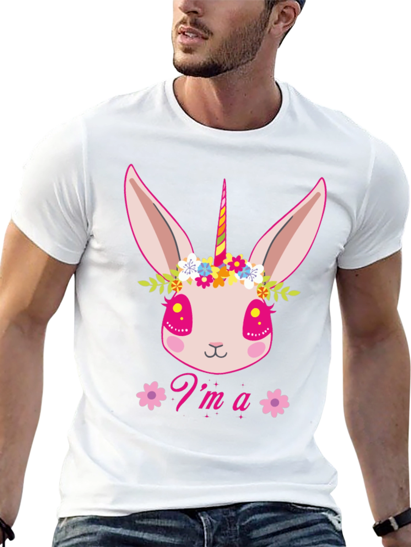 Im a Unibunny Black T-Shirt