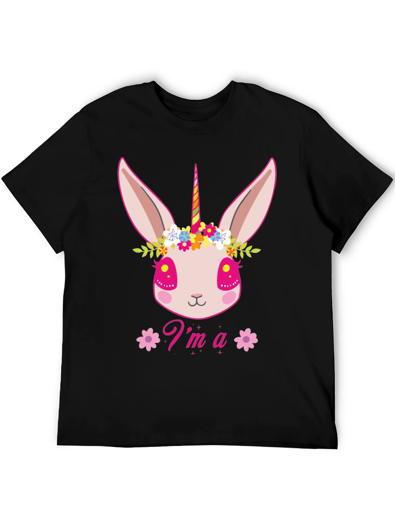 Im a Unibunny Black T-Shirt