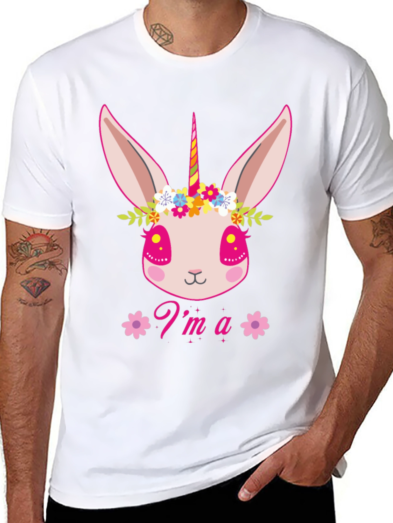 Im a Unibunny Black T-Shirt