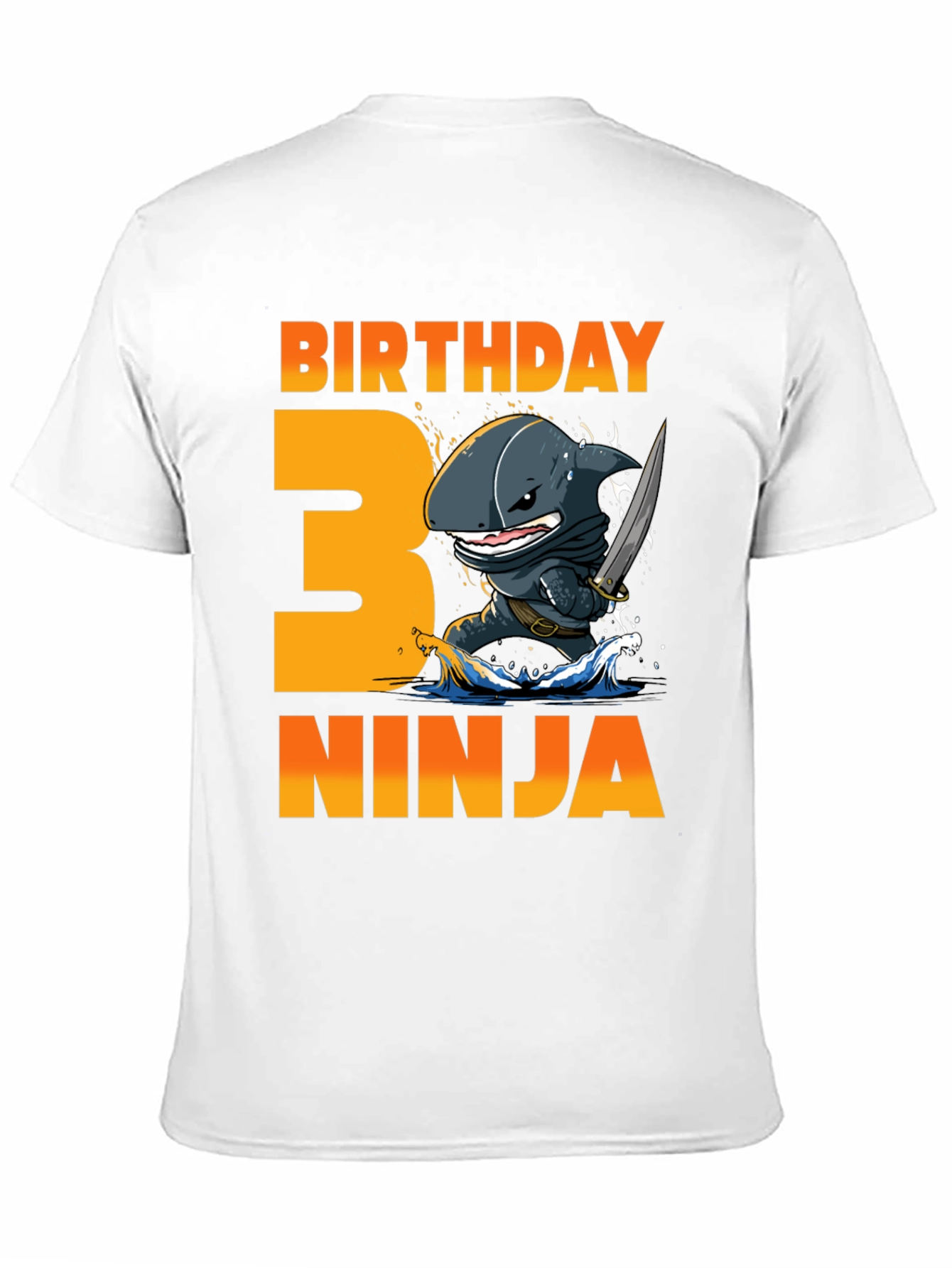 Birthday Ninja Shark 3rd Birthday T-Shirt
