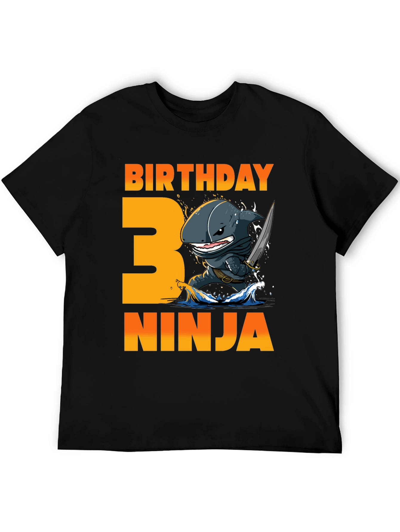 Birthday Ninja Shark 3rd Birthday T-Shirt