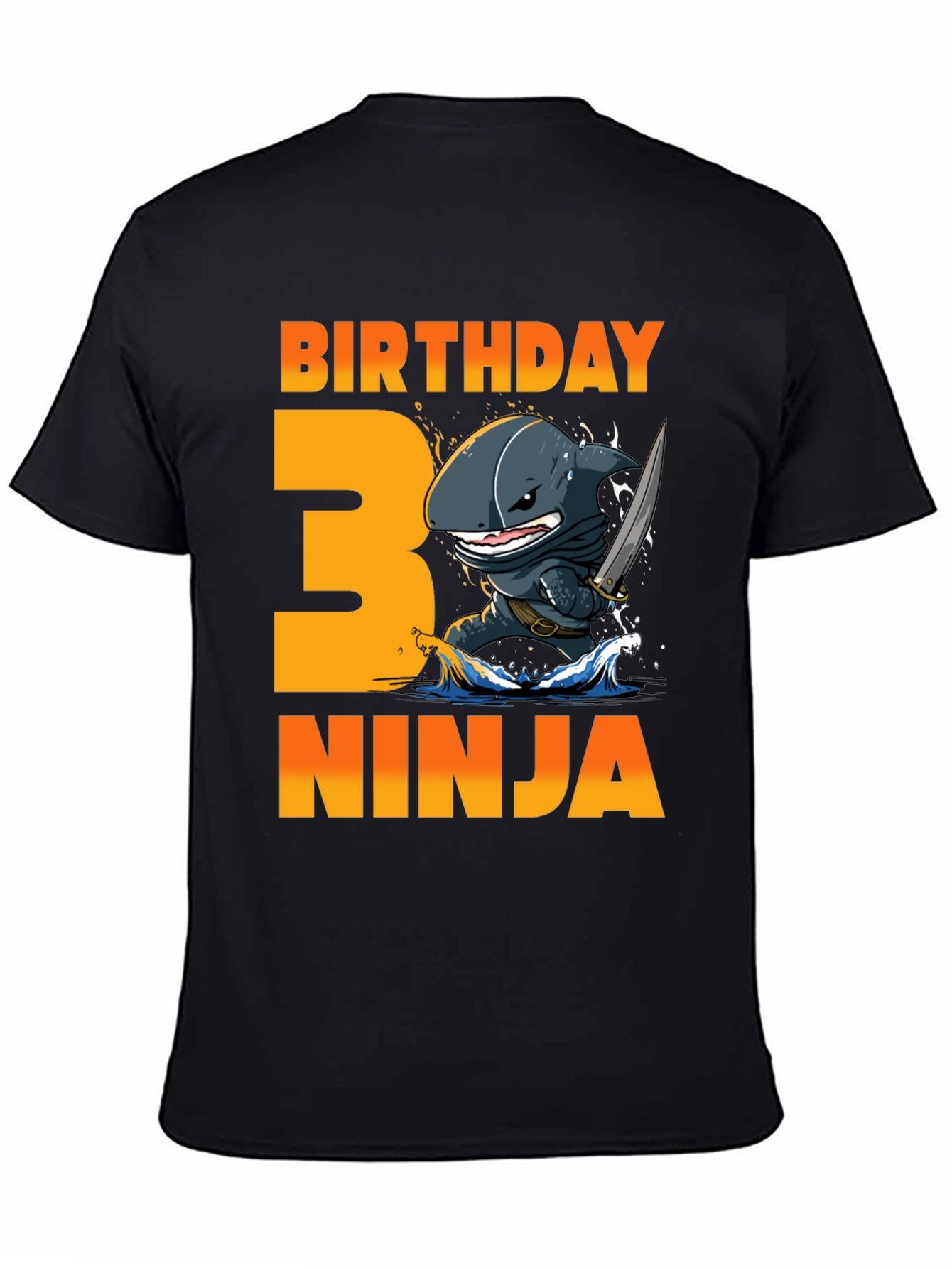 Birthday Ninja Shark 3rd Birthday T-Shirt