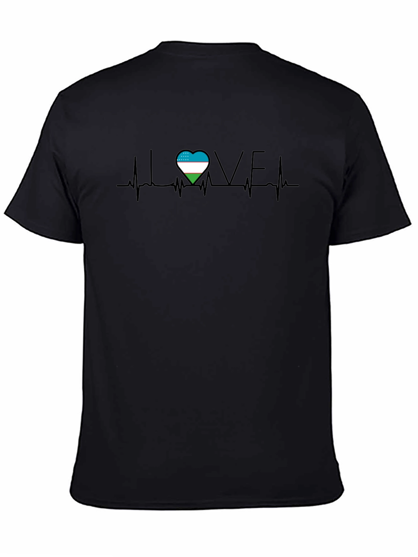 Love Uzbekistan Heartbeat T-Shirt