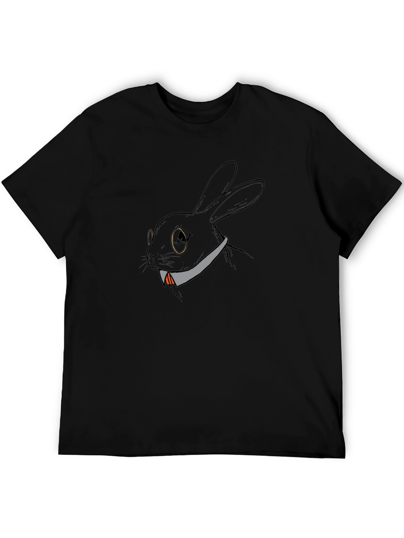Black Rabbit with Glasses Tee
