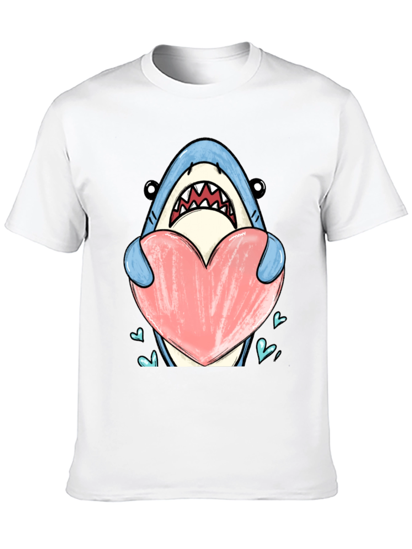 Shark Heart Graphic T-Shirt - Love Bites!