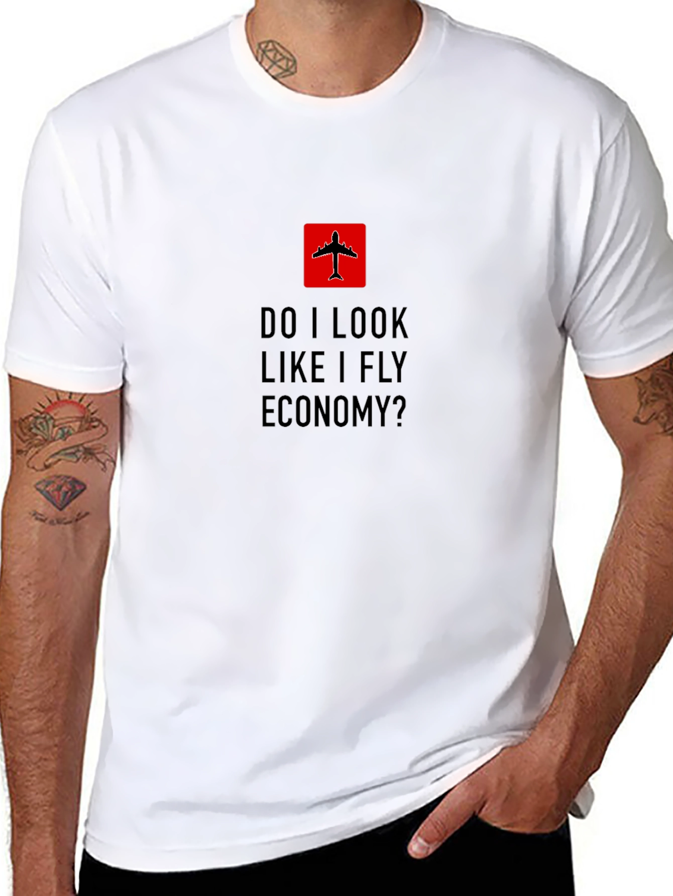 Funny First Class Airplane T-Shirt