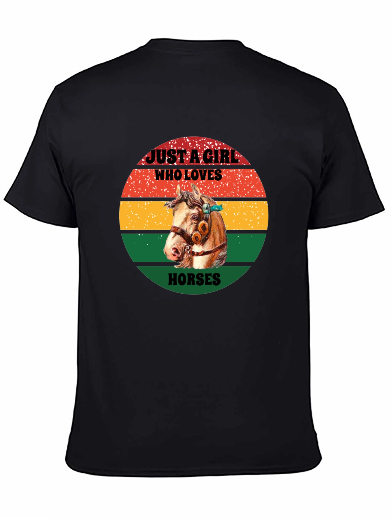Just a Girl Who Loves Horses Graphic Tee